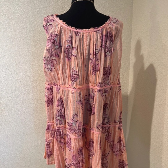 Free People Coral Floral Mini Dress - Picture 6 of 7